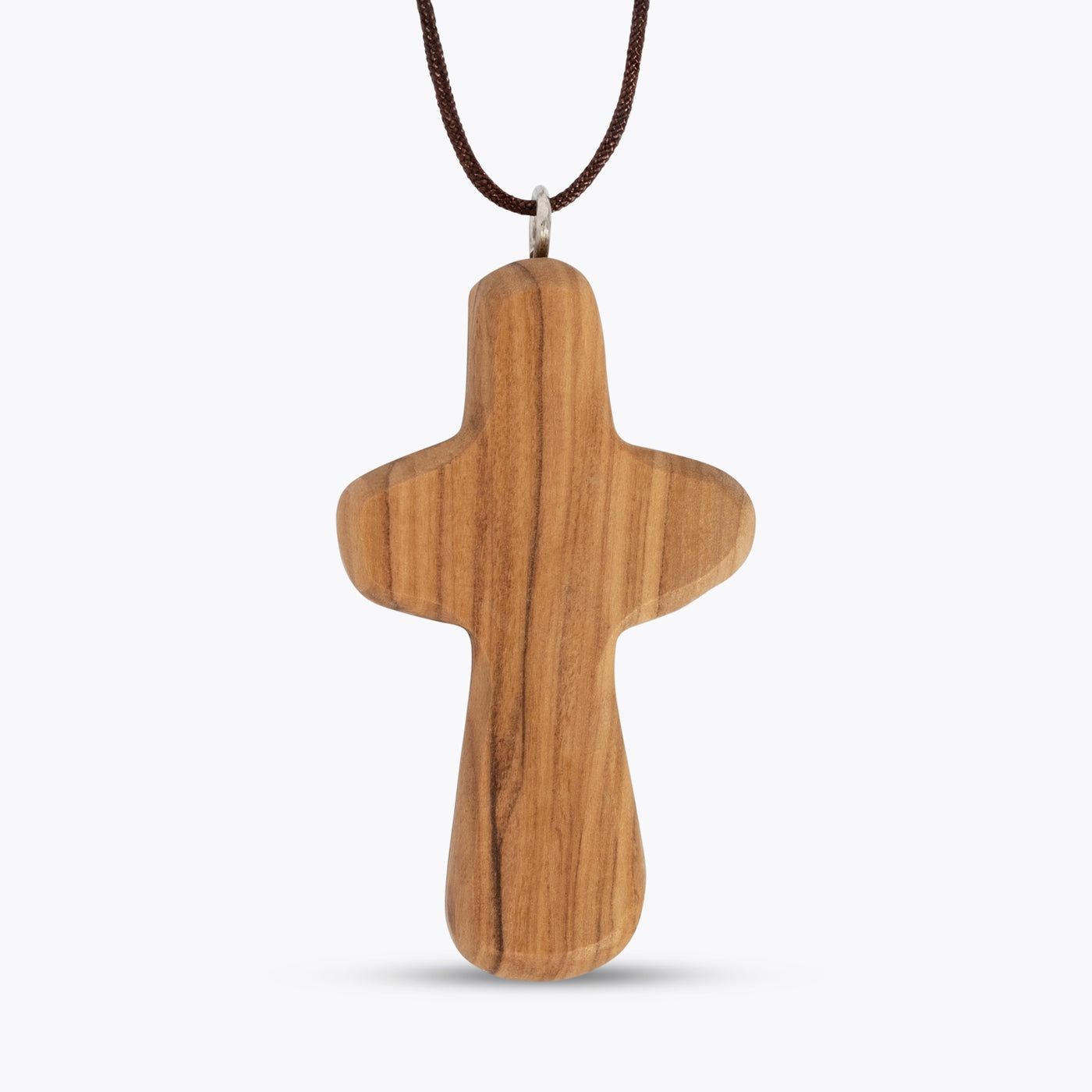Kalung, liontin universal, kayu zaitun impor, perhiasan salib palem