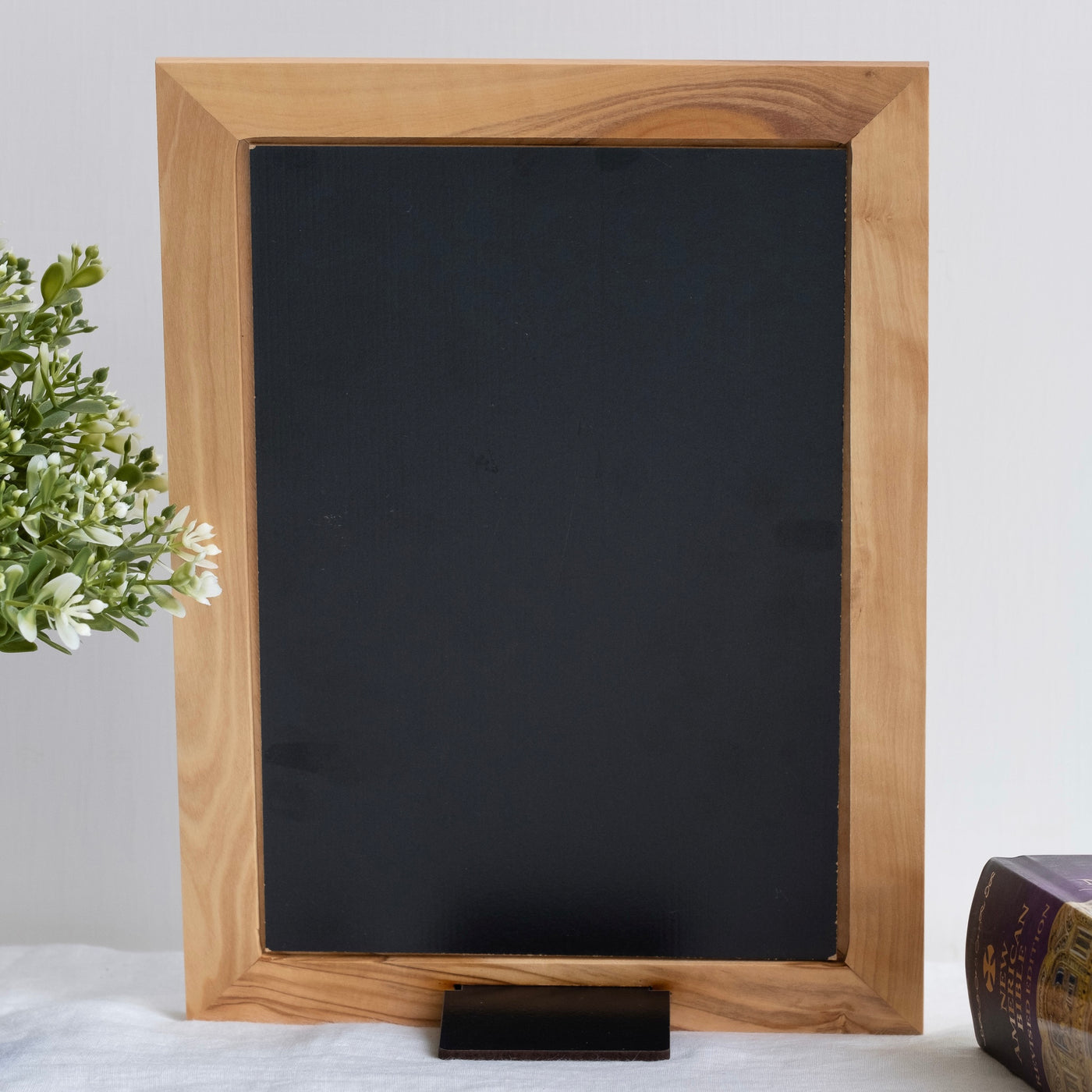 Vertical table photo and picture frame,imported olive wood, keep the memory here