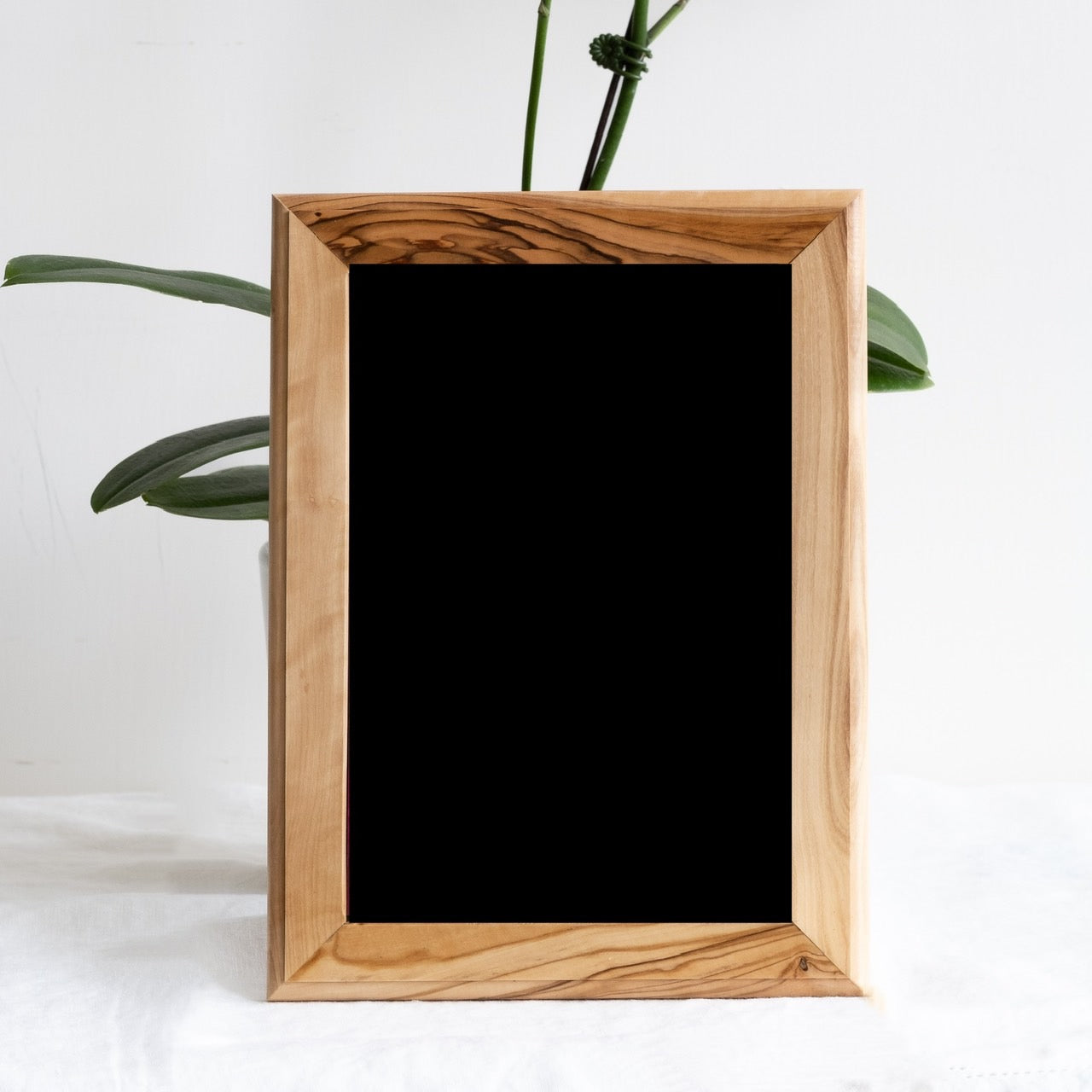 Vertical table photo and picture frame,imported olive wood, keep the memory here